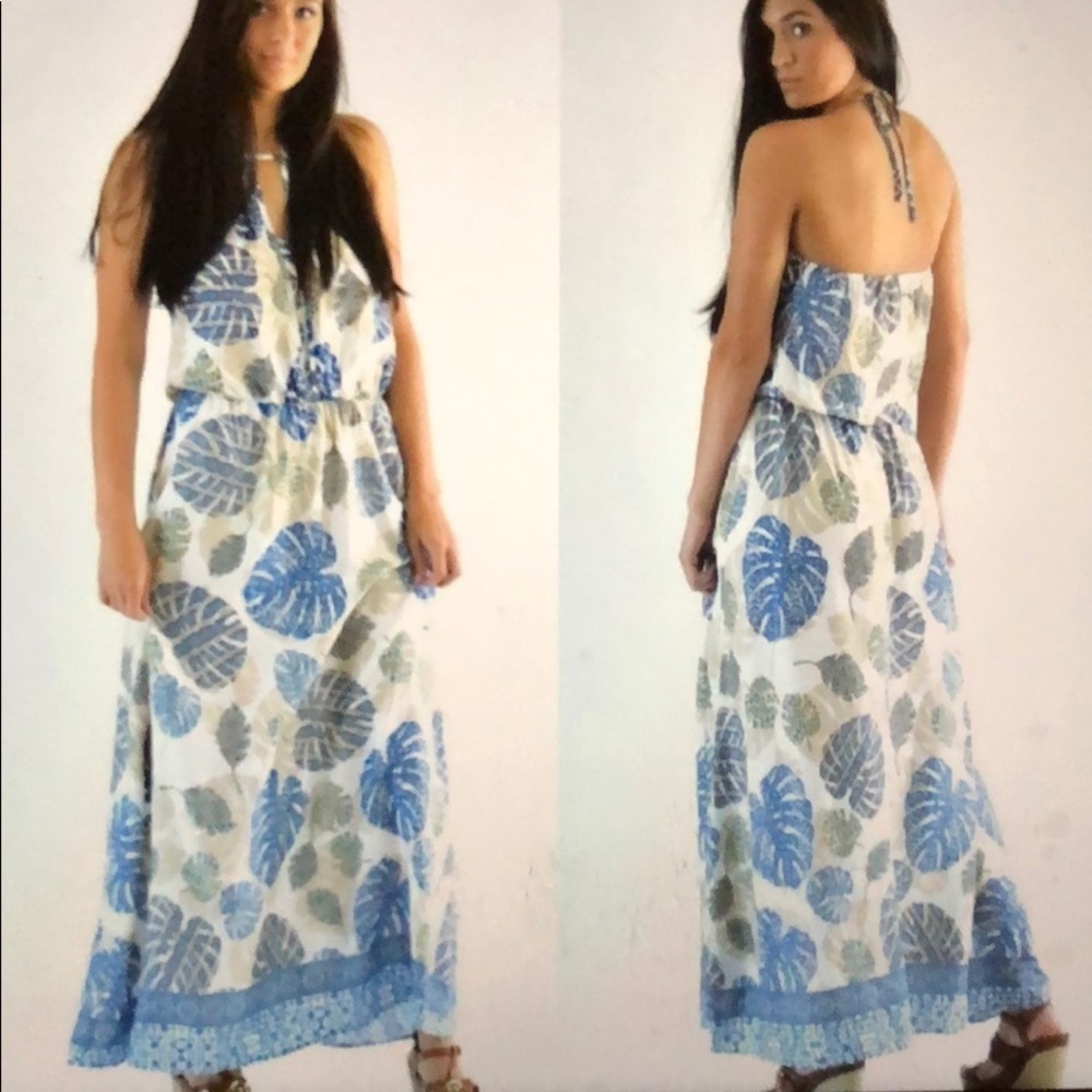 Leaf multi colored print dress HOST PICK